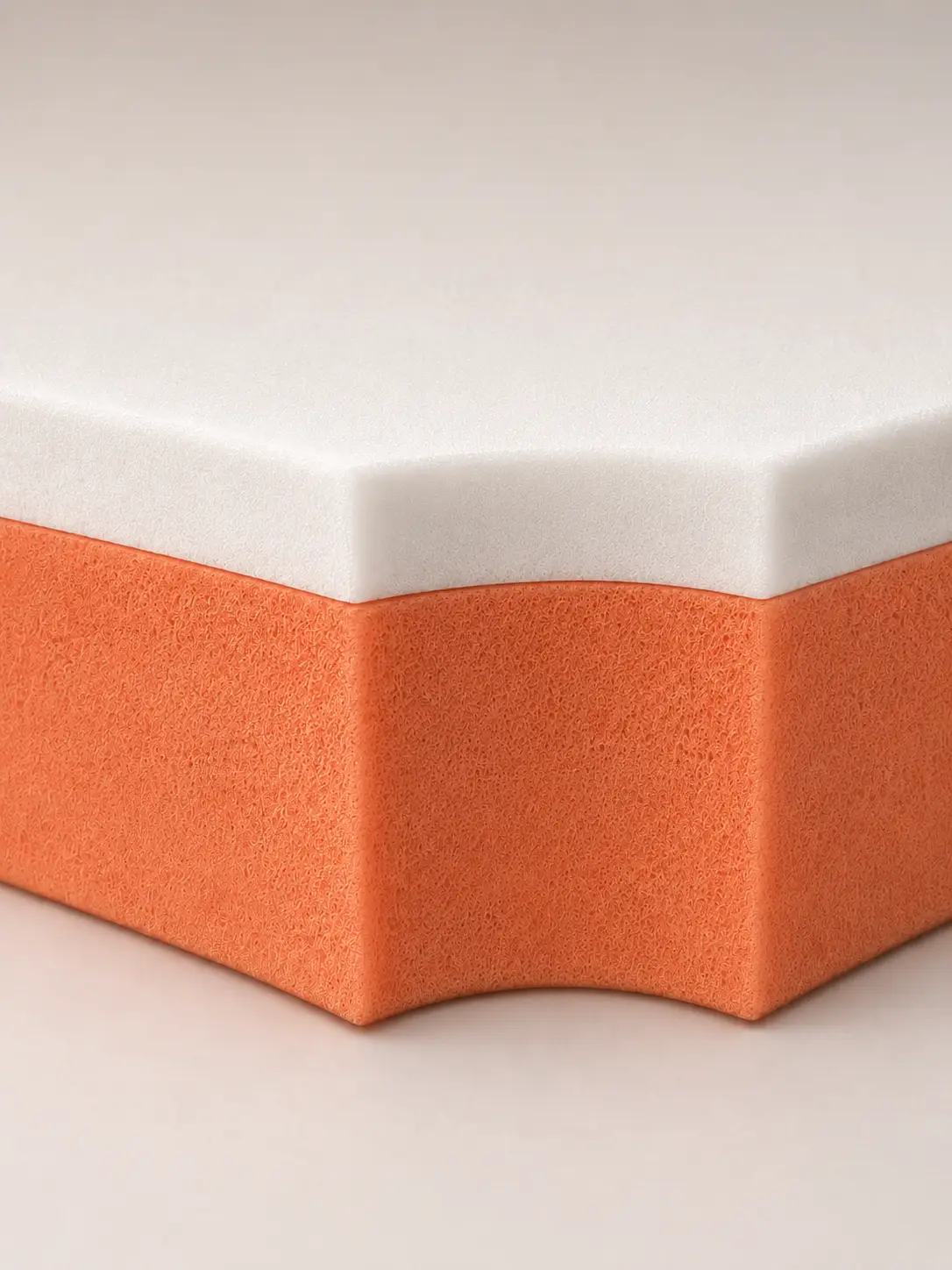Struttura interna del materasso Spring Water con strato Memory e base Waterfoam D25